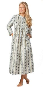 women's long flannel nightgowns