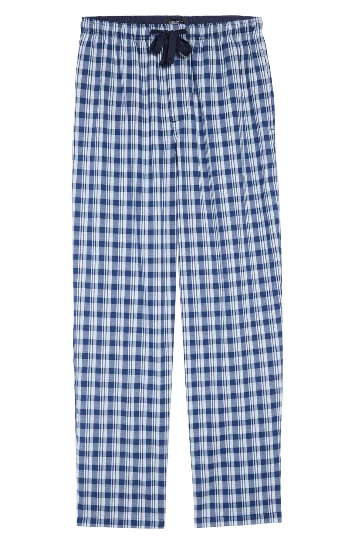 Lucky Brand Mens Sleepwear Pajama Pants Drawstring Waist Blue White Bl –  Goodfair